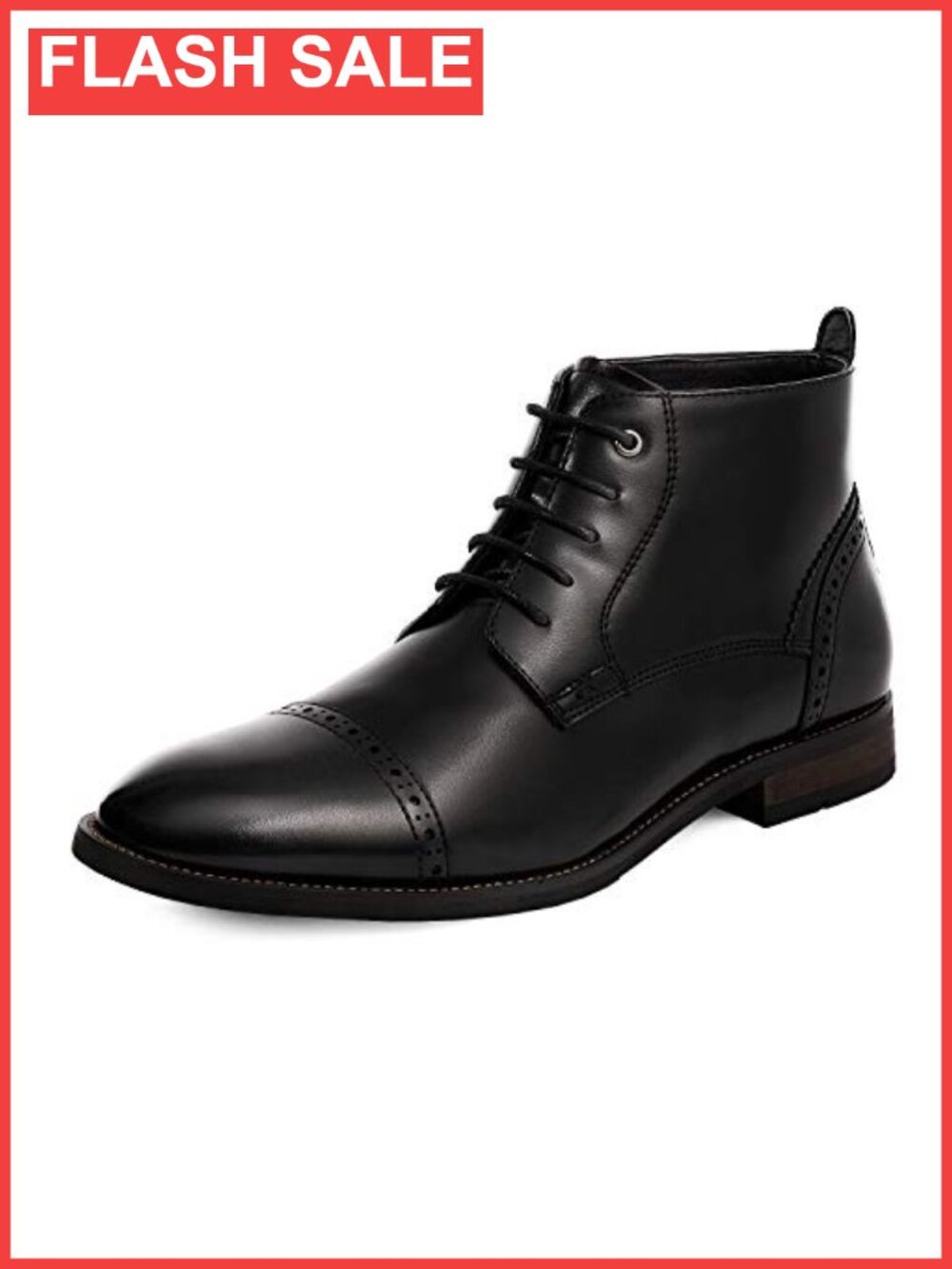 Men's Faux Leather Cap Toe Dress Ankle Boots Oxford Derby